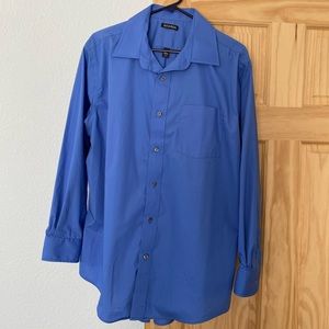 Large Men’s Blue Georgie button up dress shirt